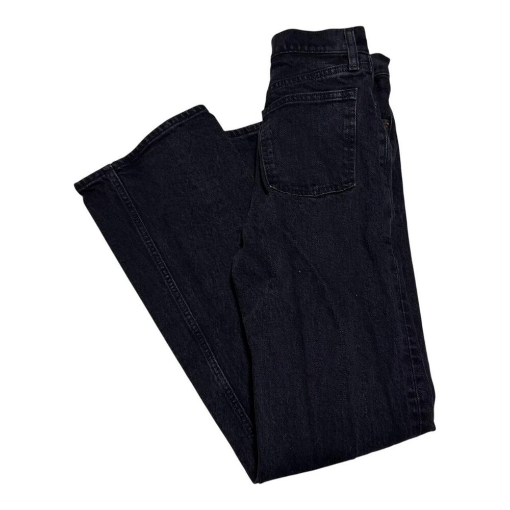 Abercrombie & Fitch 90s Relaxed High Rise Black Jeans Women's 0 (25.5x30 7/8)